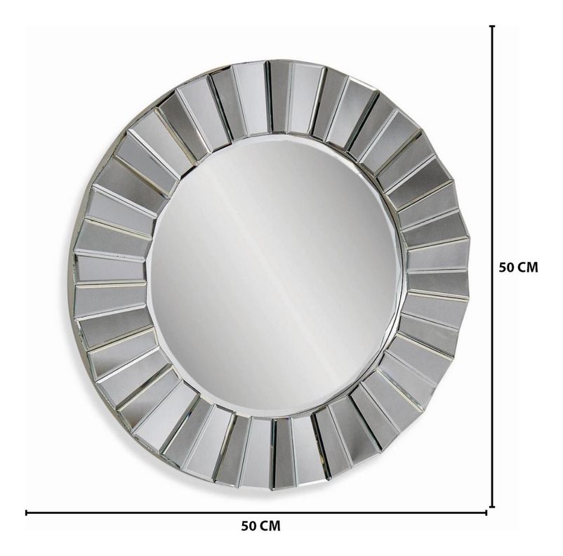Cuadro Espejos Decorativos Decoracion Living Espejo Plateado-4