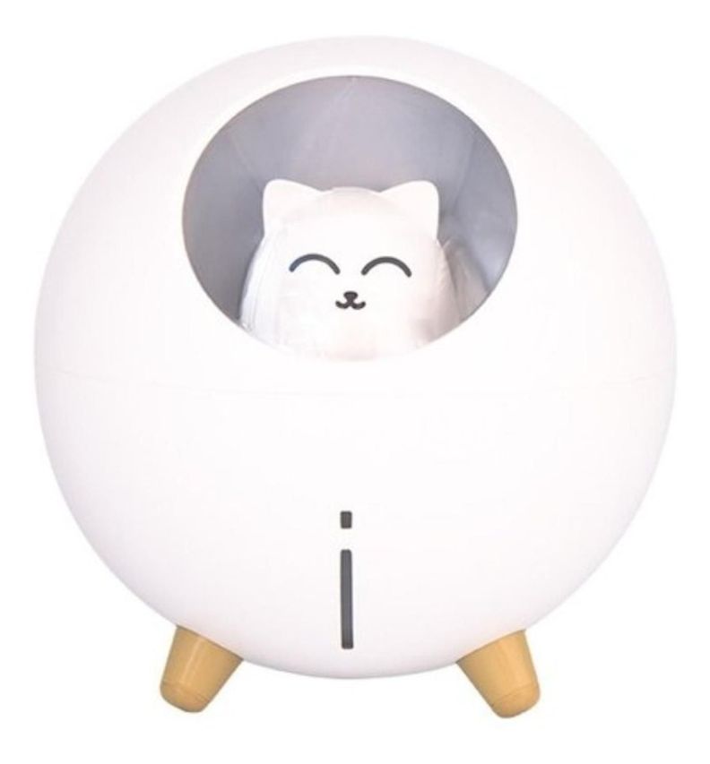 Humidificador Usb De Gatito Redondo Kawaii Vaporizador-0