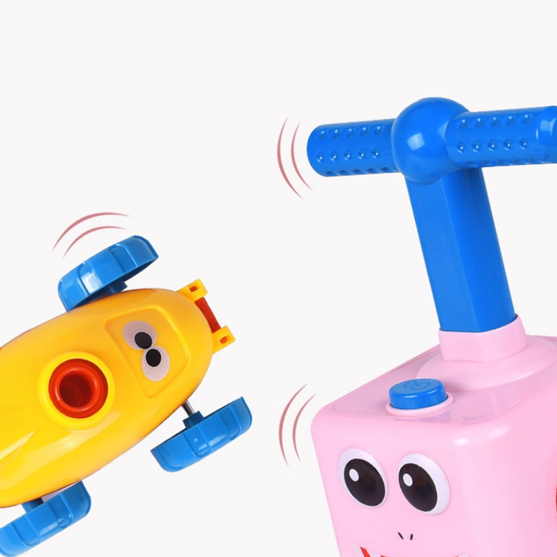 Juego Inflador De Globos Para Niños Autos Carreras Rosado-3