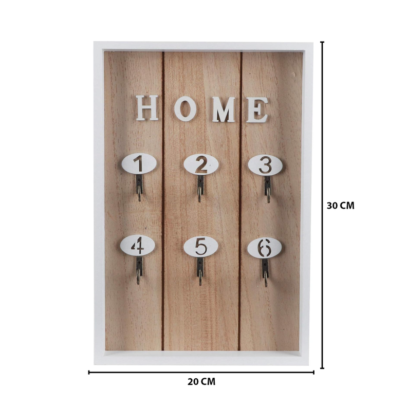 Porta Llave De Madera Cuadro Colgador Decorativo Para Llaves-5