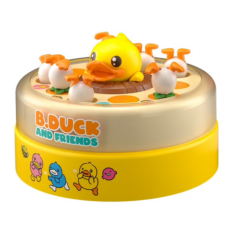 Juego De Mesa Captura Patitos Saltador Infantil Giratorio Amarillo