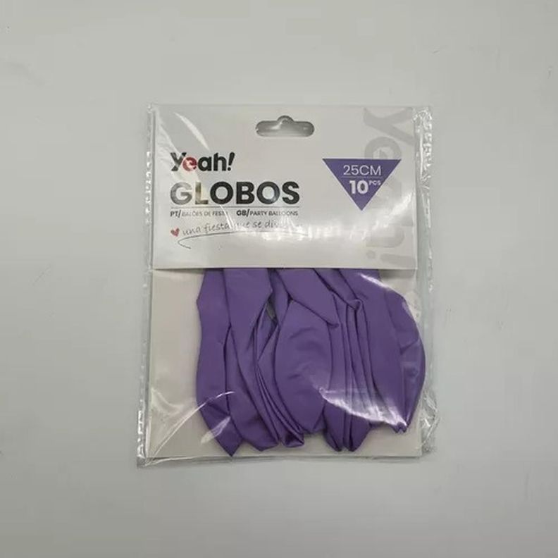 Globos Morado Macaron 10 Unidades Tamaño 25 Cm Fiesta-1