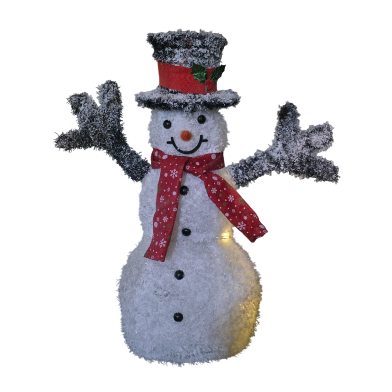 Muñeco De Nieve Navideño De Navidad Luz Led Calida 70 CM-2
