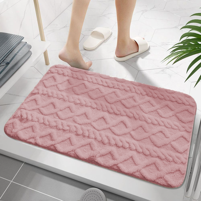 Alfombra De Baño Limpia Pies Extrasuave y Comoda Colores-4