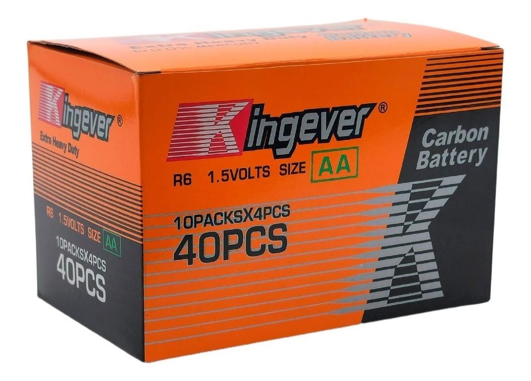 Pack Pilas Doble Aa Kingever 40 Unidades-1