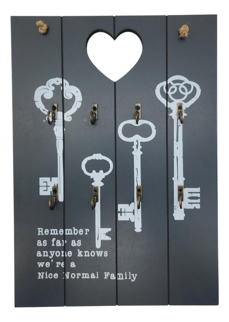 Porta Llave De Madera Colgador Para Llaves Decorativo Cuadro-1