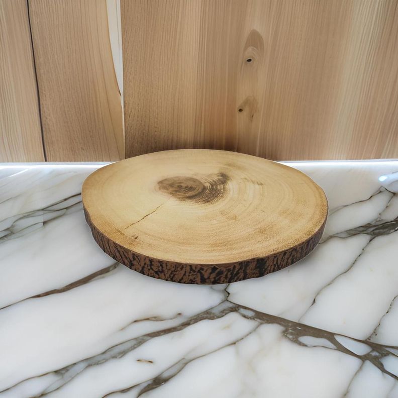 Soporte Base Para Ollas Calientes Diseño Tronco De Madera M-2