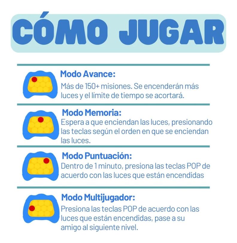 Popit Electronico Juguete Sensorial Pop-it Quickpush Tiktok-3
