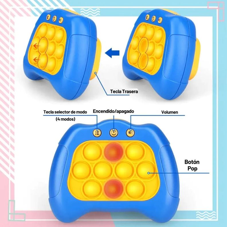 Popit Electronico Juguete Sensorial Pop-it Quickpush Tiktok-4