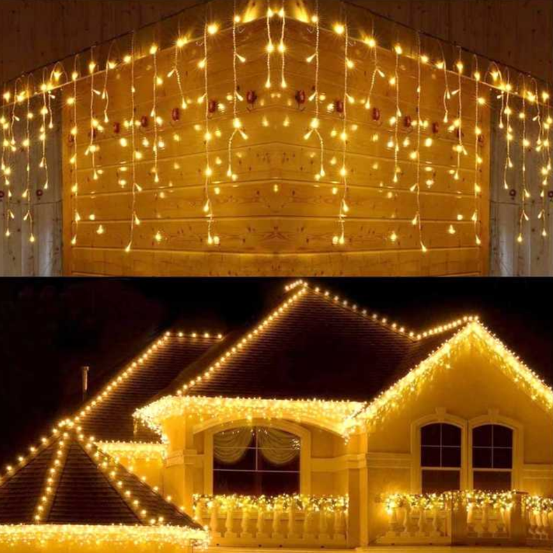 Cascada Luces Led Cortina Navidad Boda Matrimonio Fiestas-1