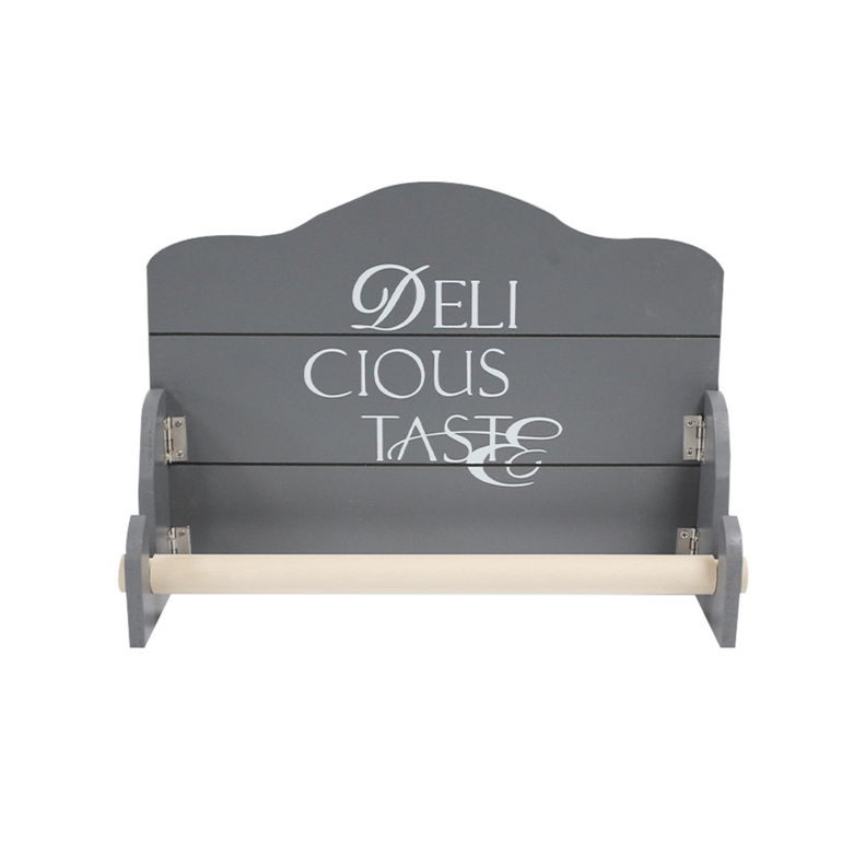 Dispensador Porta Rollo De Toalla Nova Cocina Vintage Gris-0