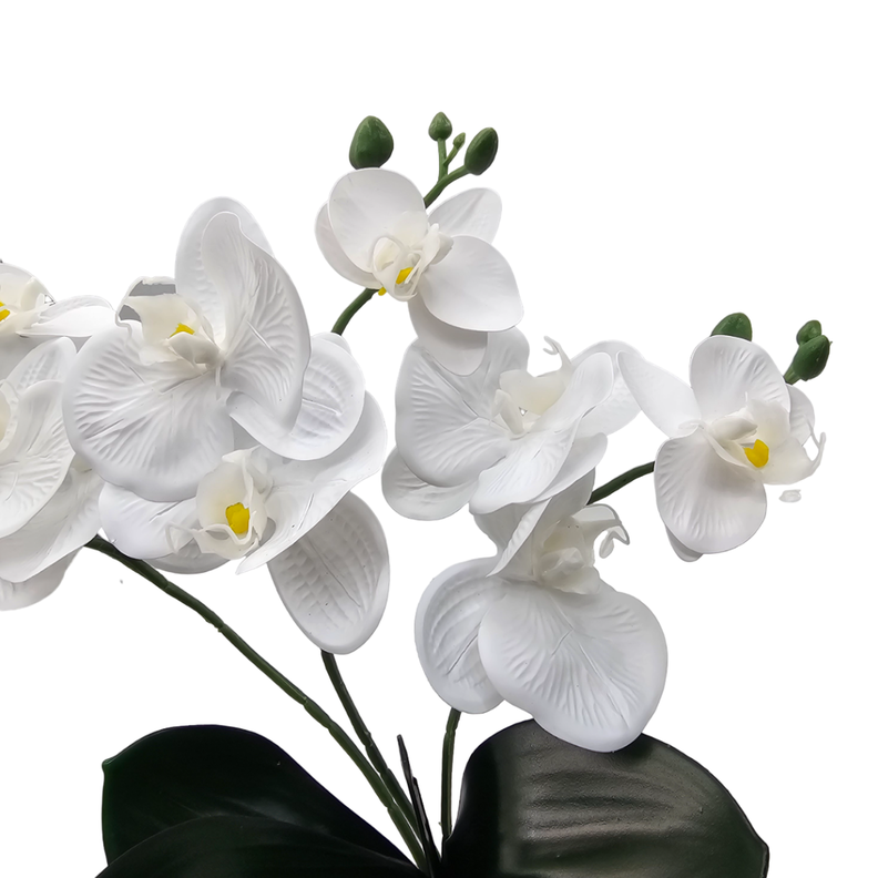 Planta Artificial Orquidea Decorativa Macetero De Ceramica M-5