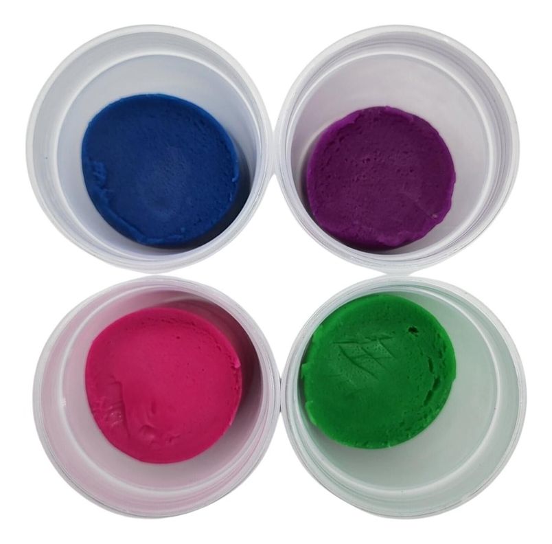 Set De Masas 4 Colores Latas Plasticina Didactica Plastilina-5