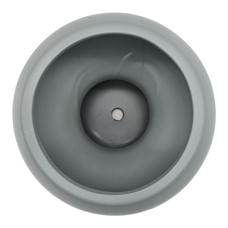 Macetero Maceta De Ceramica Con Forma De Seta Gris Deco-4