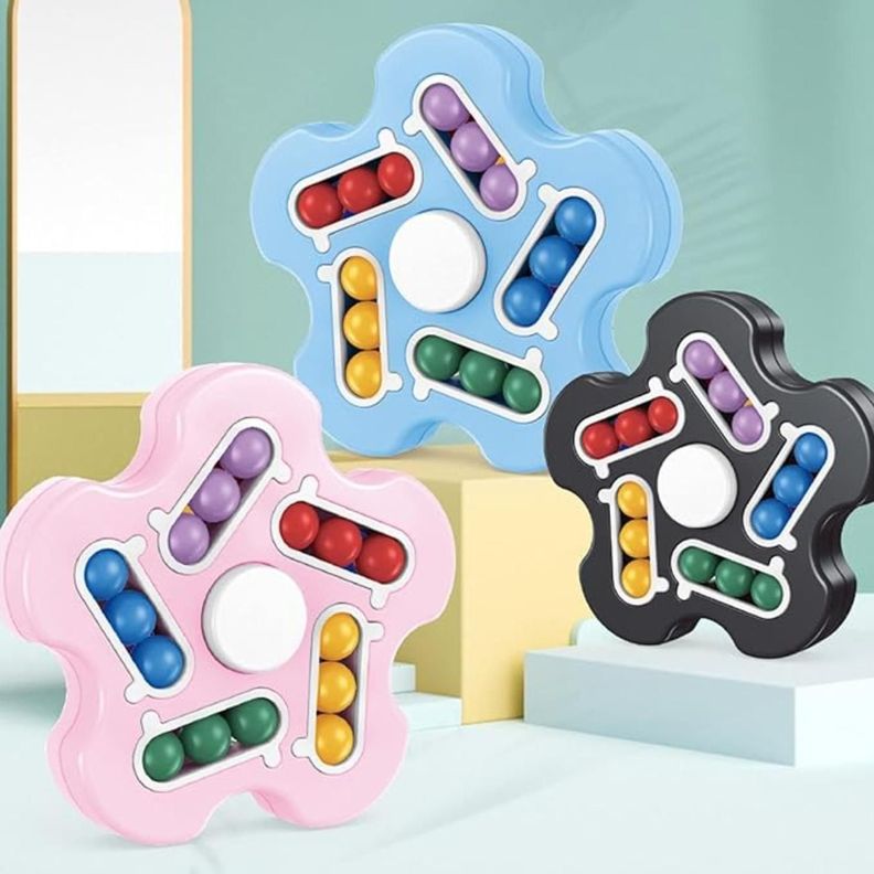 Magic Cube Tipo Fidget Spinner Juego Didactico Antiestres-2