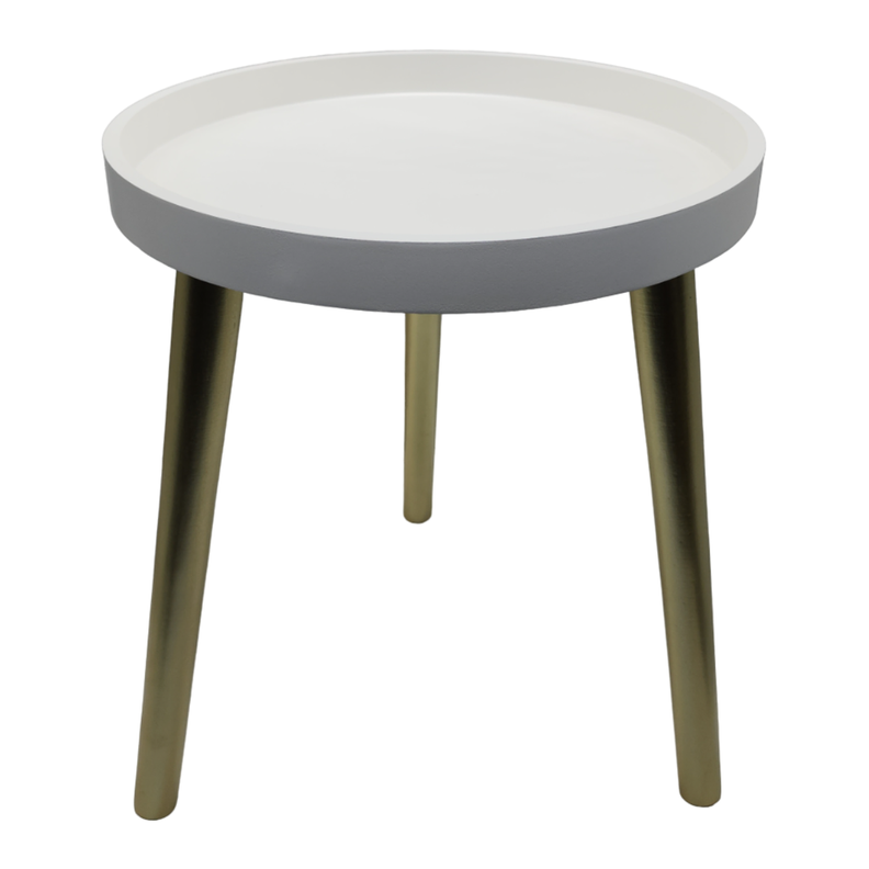 Mesa De Centro Redonda Lateral Salon Mesa De Centro Blanca-0