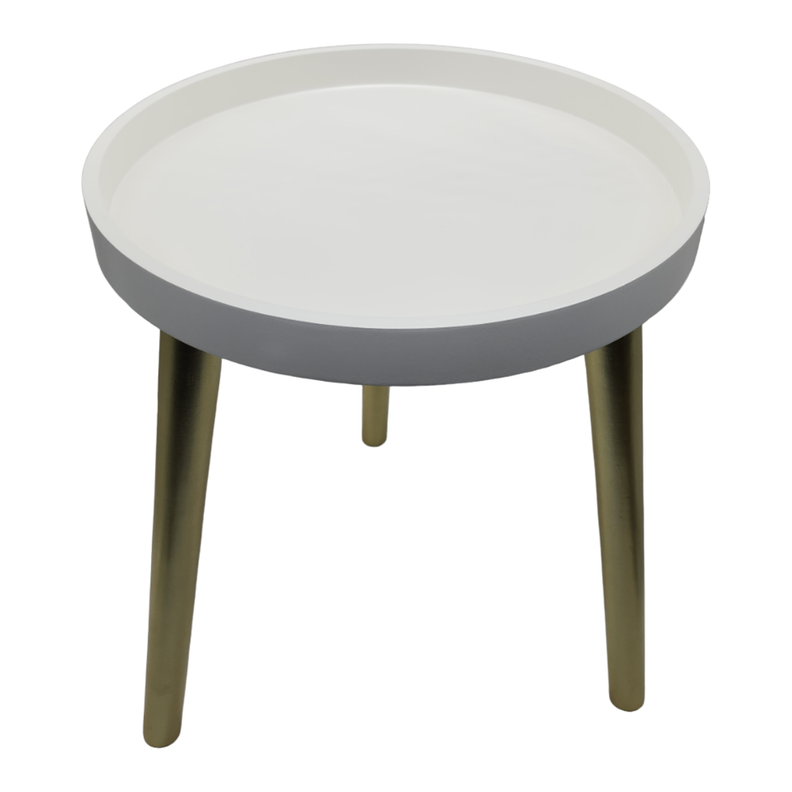 Mesa De Centro Redonda Lateral Salon Mesa De Centro Blanca-2