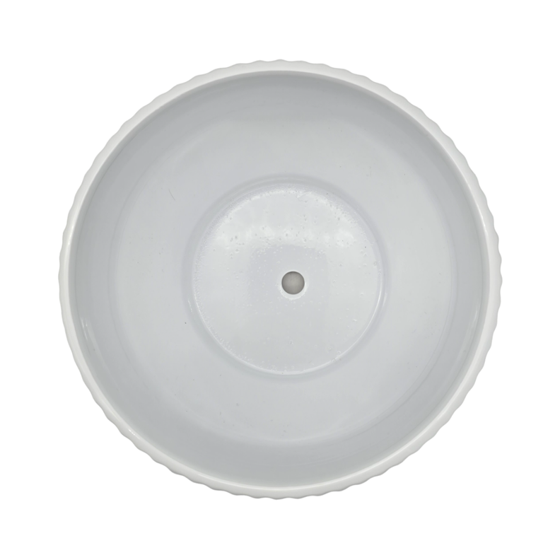 Macetero Maceta De Ceramica Copon Blanco Brillante S-3
