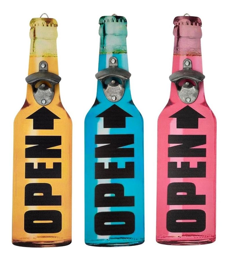 Abridor De Botellas Decorativo Para Pared Hogar Bar Terraza-3