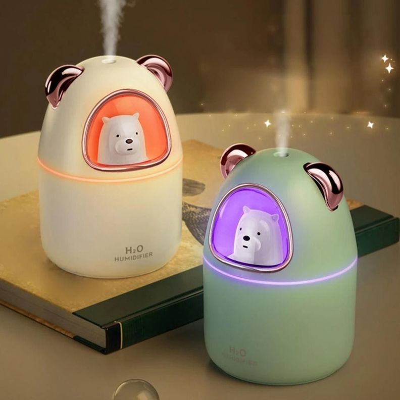 Humidificador Usb De Osito Kawaii Vaporizador De Aromas-1