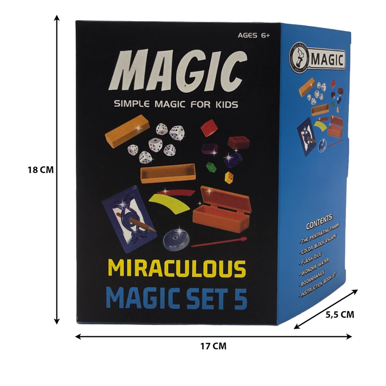 Set Juego De Magia y Trucos Clásico Para Niño Adulto Celeste-4