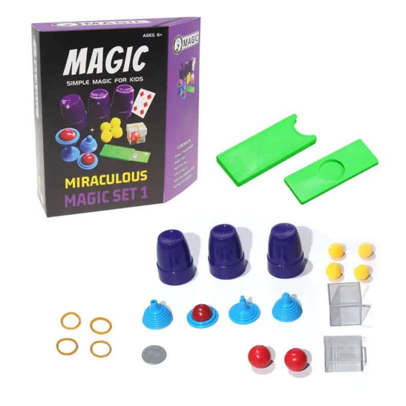 Set Juego De Magia y Trucos Clásico Para Niño Adulto Morado-0
