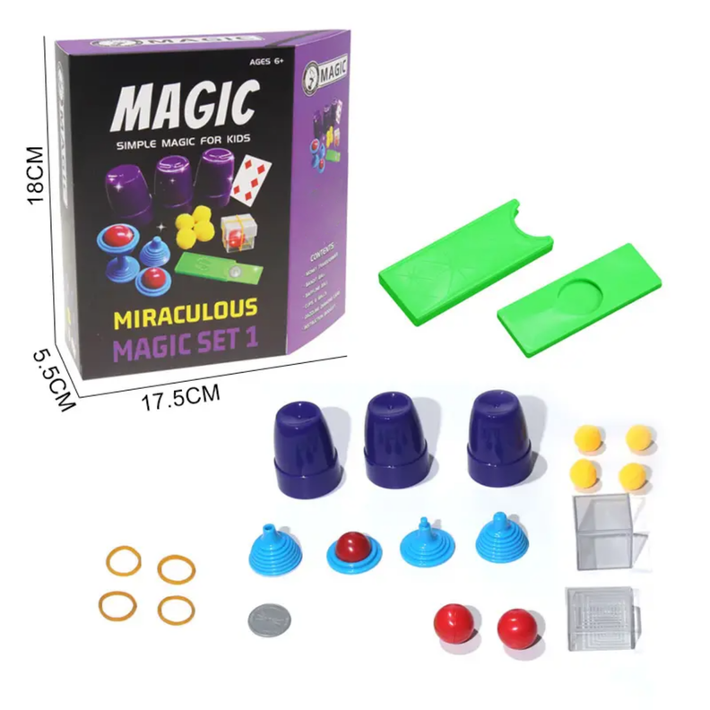 Set Juego De Magia y Trucos Clásico Para Niño Adulto Morado-1