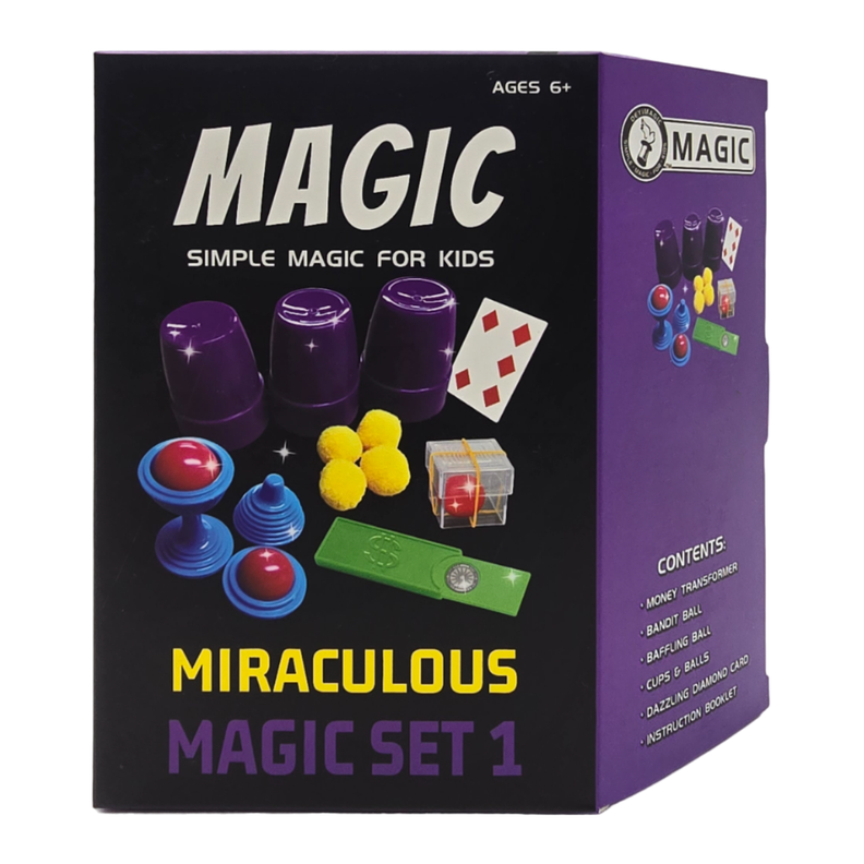 Set Juego De Magia y Trucos Clásico Para Niño Adulto Morado-2