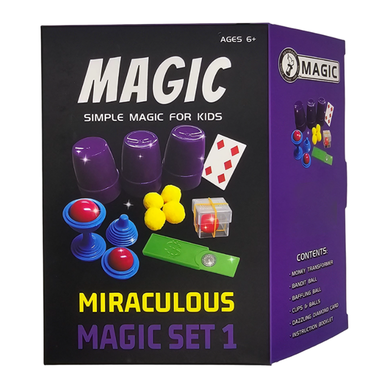 Set Juego De Magia y Trucos Clásico Para Niño Adulto Morado-3