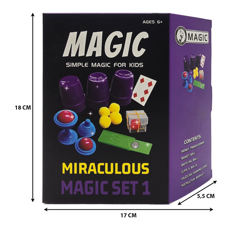 Set Juego De Magia y Trucos Clásico Para Niño Adulto Morado-4