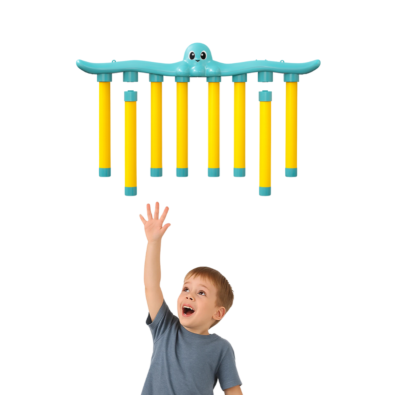 Juego De Concentracion Reaccion Infantil Pulpo Con Control Celeste