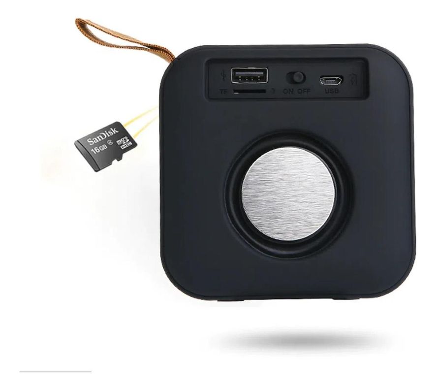 Parlante Cuadrado Bluetooth Ultra Portatil Diseño Moderno-3