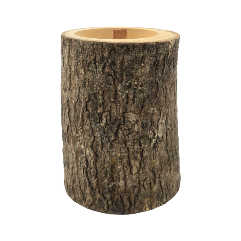 Vela Aromatica Ecologica En Tronco De Madera Fragancia Deco-3