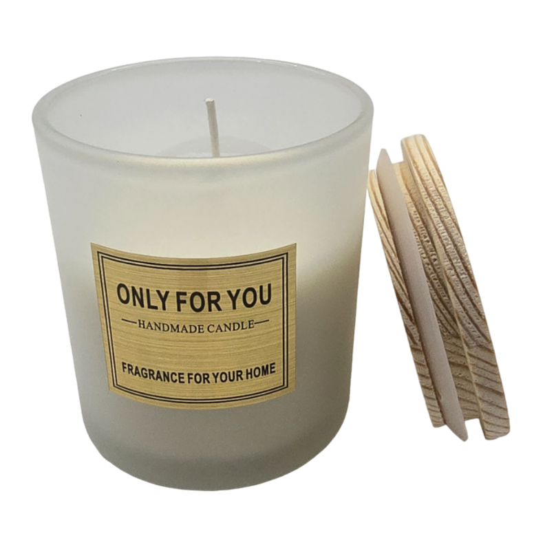 Set 2 Vela Aromatica Elegante Fragancia Duradera Vaso Blanco-2