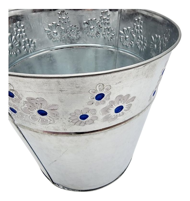 Balde Tipo Hielera Cubeta Cubitera Metalica Champaña Hielo-3