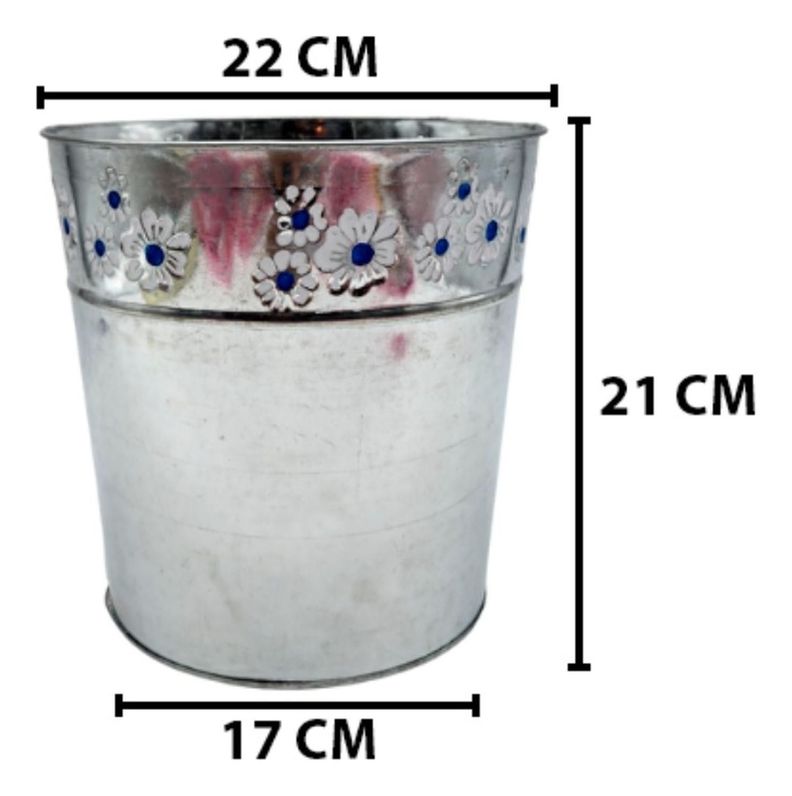 Balde Tipo Hielera Cubeta Cubitera Metalica Champaña Hielo-4
