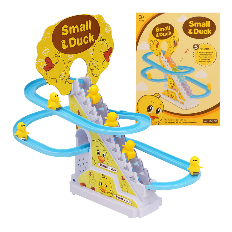 Juguete Pista Pato Small Duck Entretenida Tobogan Carrera Amarillo