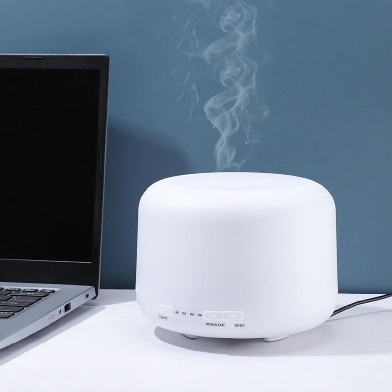 Humidificador Lampara Led Usb Vaporizador De Aromas Purifica-5