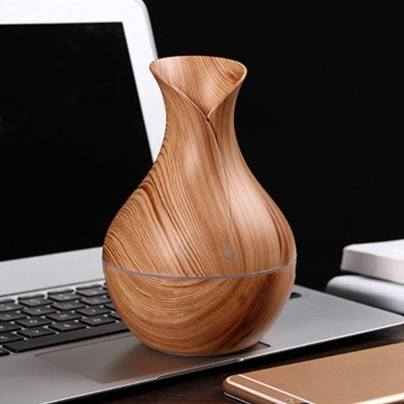 Humidificador Usb Estilo Madera Vaporizador De Aromas-2