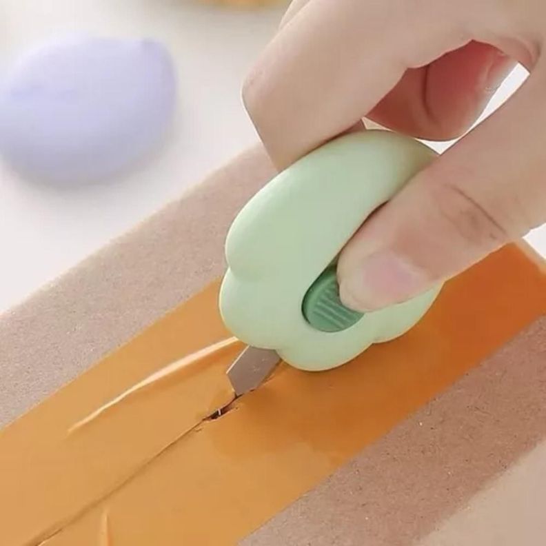 Corta Carton Cutter Patita De Gato Kawaii Cute Util Escolar-3
