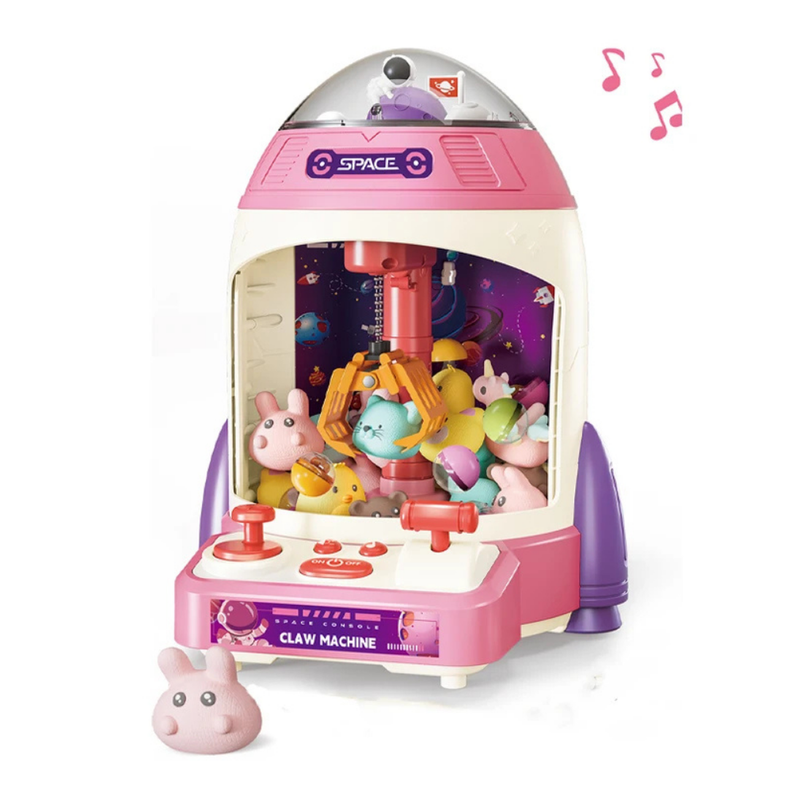 Juguete Maquina De Peluche Garra Premio Claw Machine Rosada Rosado