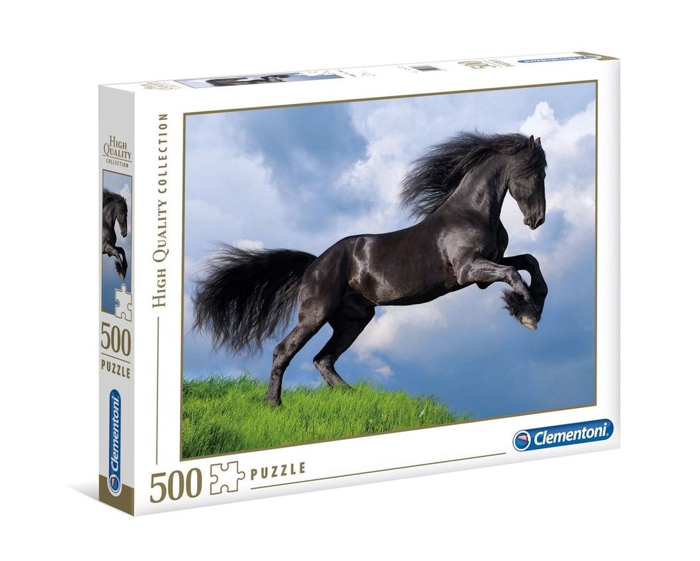 Puzzle 500 piezas Caballo Negro Fresia-0
