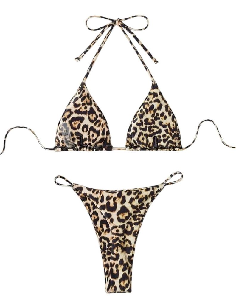 Traje de Baño Mujer Animal Print Tanga-1