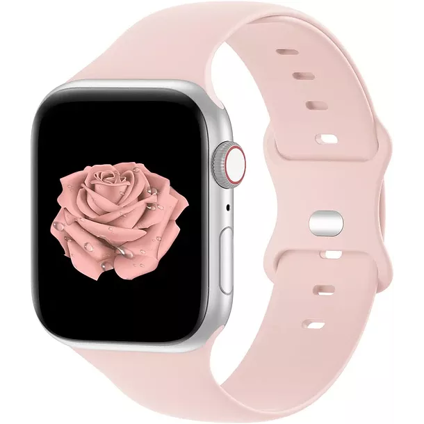 Correa Silicona para Apple Watch 38 40 41MM Rosado Palo