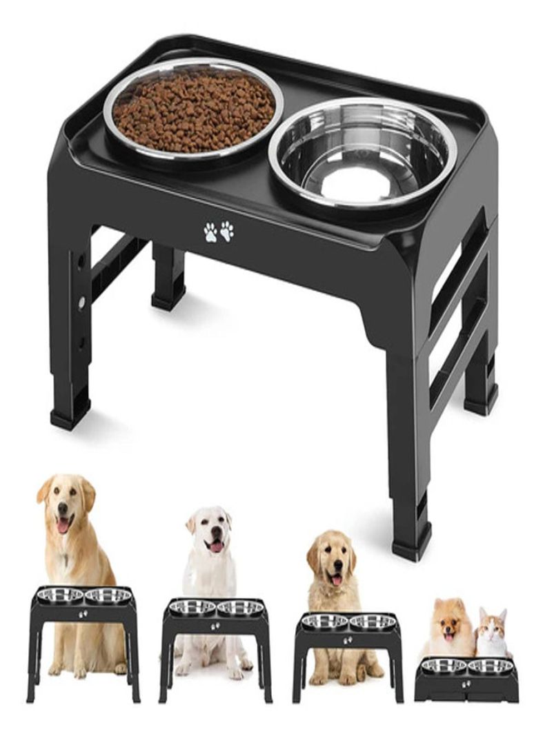 Comedero Bebedero Para Perro Gato Aluminio Anti Deslizante