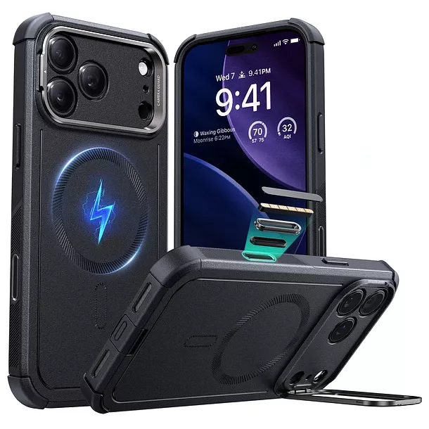 Carcasa ESR Para iPhone 17 Pro Max Cyber Armor Negro