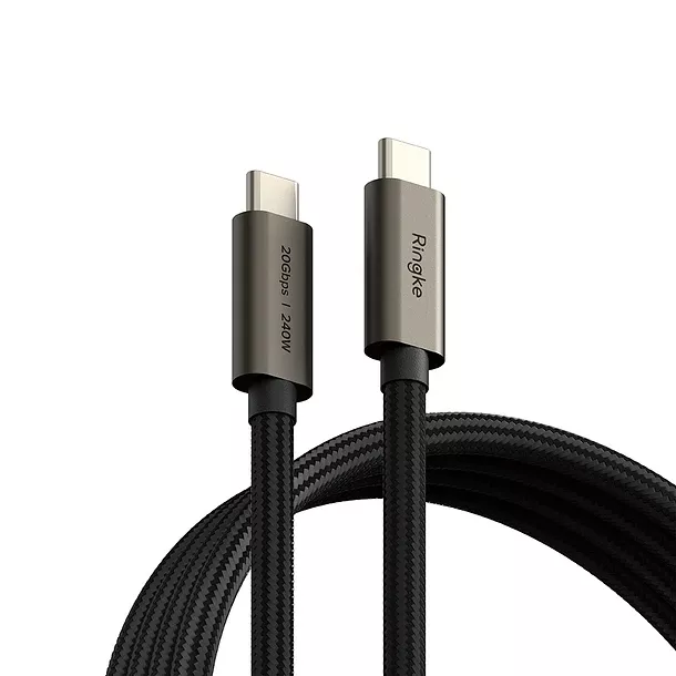 Cable Ringke USB 3 2 Gen 2x2 USB C 1m 240w Negro
