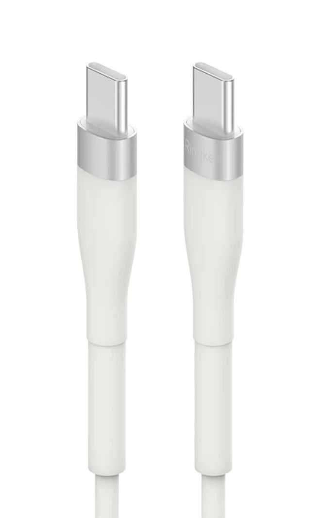 Cable Ringke Carga Rapida USB C a USB C Pastel 2m Blanco