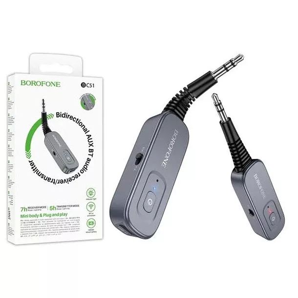 Receptor Transmisor Bluetooth Borofone Bc51 Auto Avion