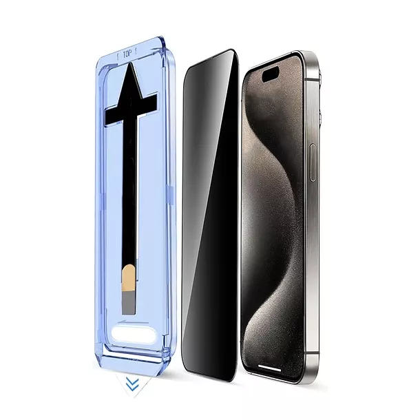 Lamina Anti Espia Para iPhone 17 Auto Instalable Transparente